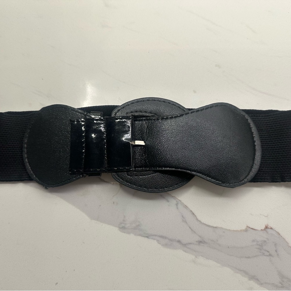 Black Elastic Waist Belt